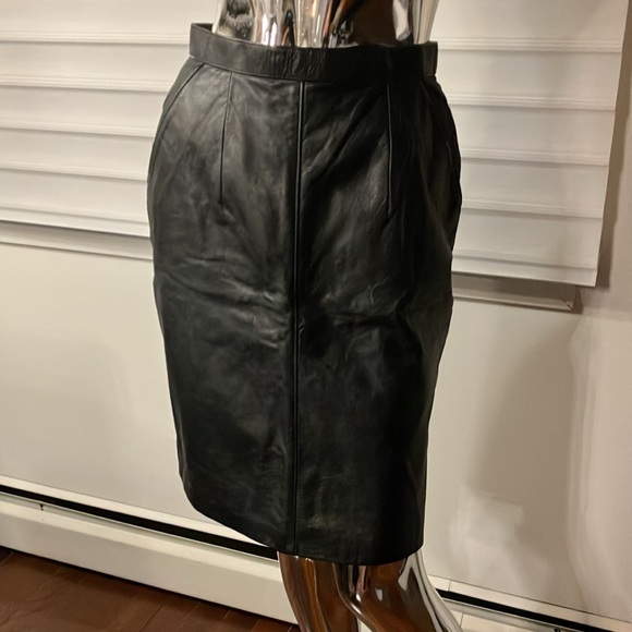 Leather skirt vintage custom - Picture 2 of 7